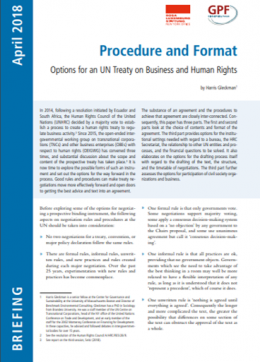 Cover procedure and format